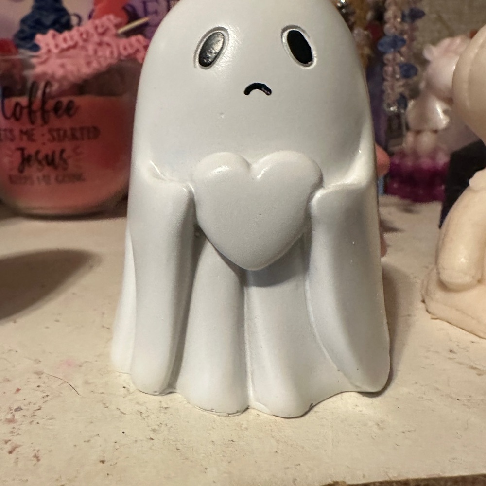 White Ghost Figurine Home Accent
